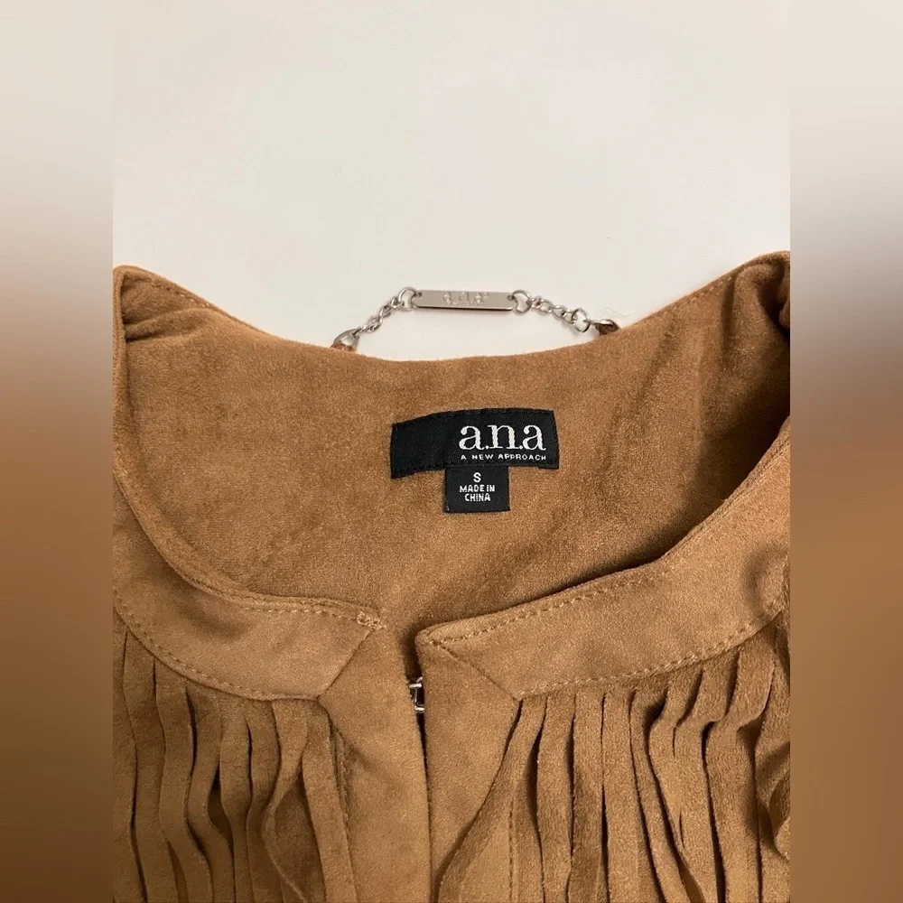 NWT A.N.A Faux suede fringe jacket! - Picture 2 of 6